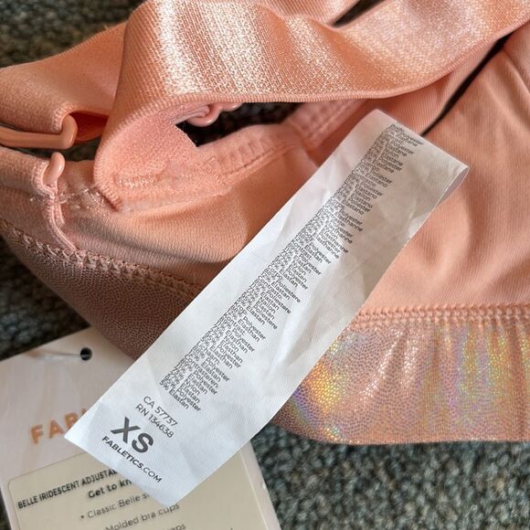 ✨NWT ✨Fabletics Belle Iridescent Adjustable High-Impact Sports Bra Size XS - Picture 9 of 10